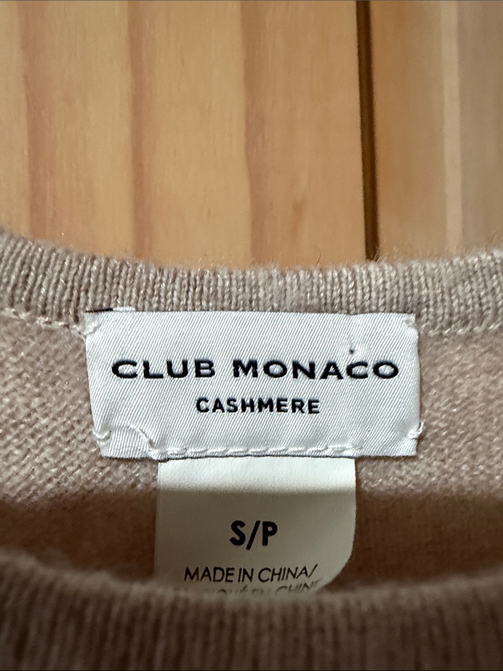 Club Monaco Cashmere Crewneck Sweater - Beige